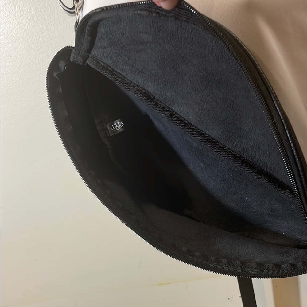 Ulta Beauty Black Crossbody Bag with Striped Strap - Picture 3 of 8